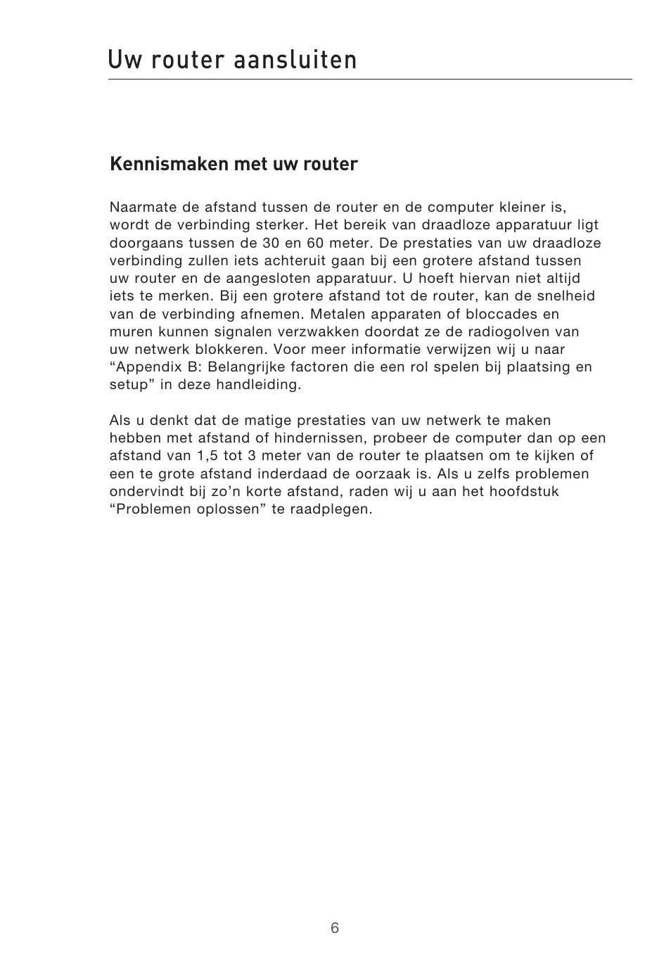 Uw router aansluiten | Belkin F5D9630UK4A User Manual | Page 284 / 552
