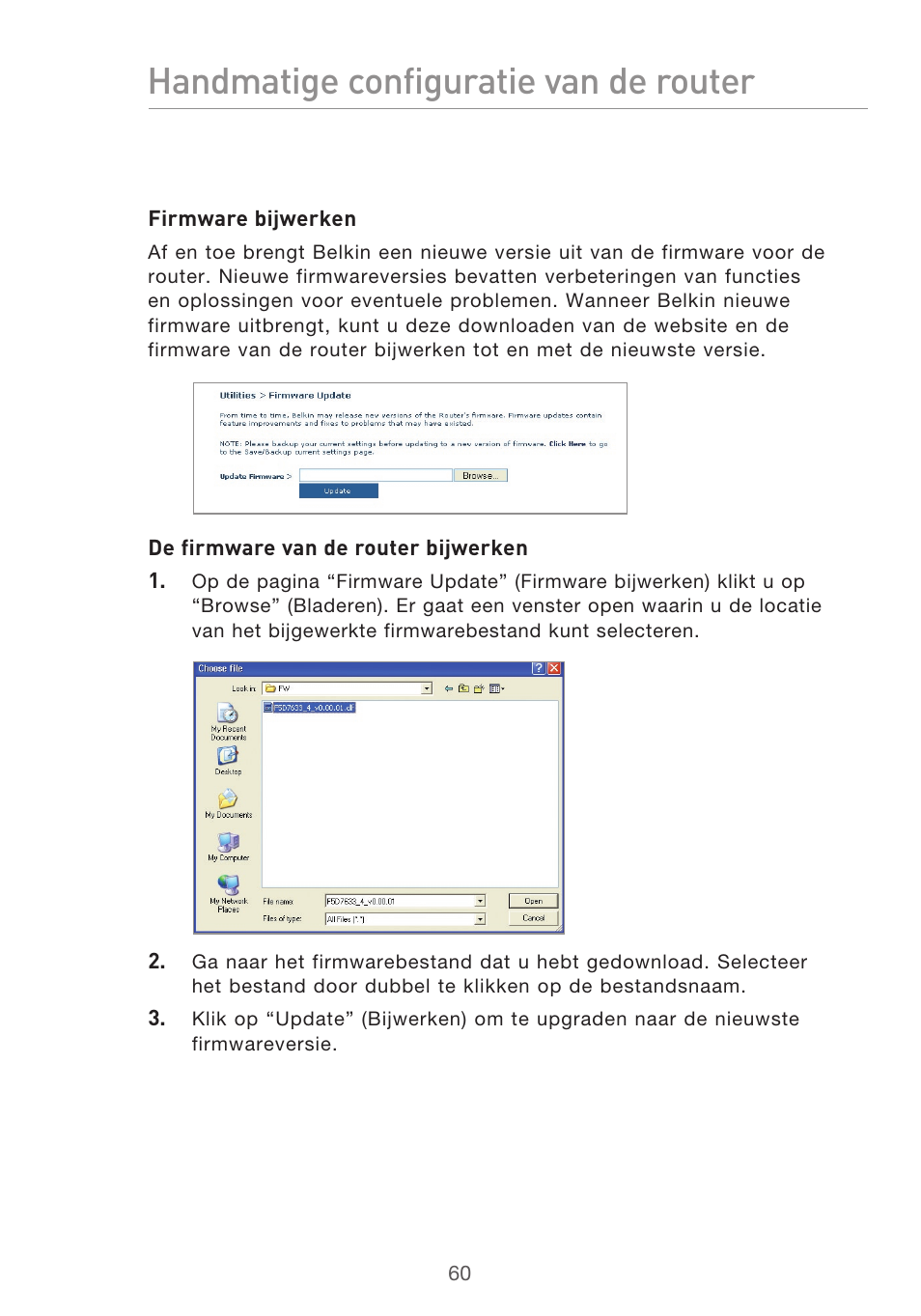 Handmatige configuratie van de router | Belkin F5D9630UK4A User Manual | Page 338 / 552