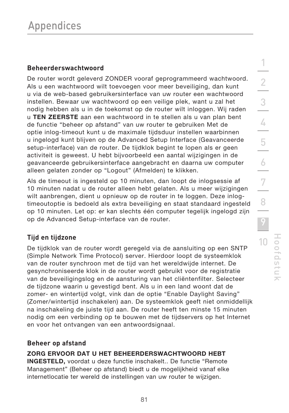 Appendices | Belkin F5D9630UK4A User Manual | Page 359 / 552