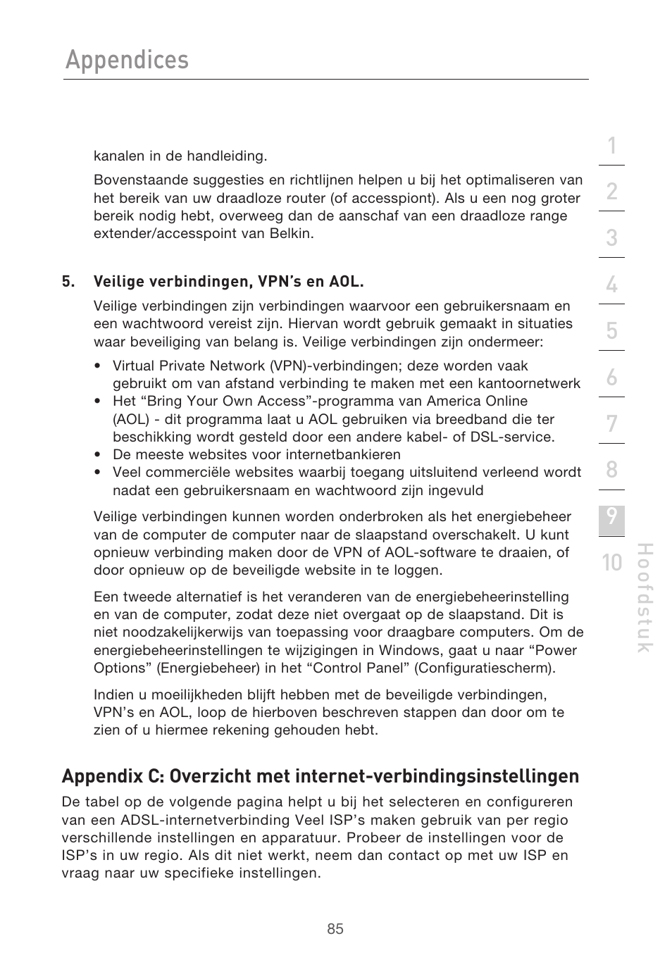 Appendices, Hoo fd st u k | Belkin F5D9630UK4A User Manual | Page 363 / 552