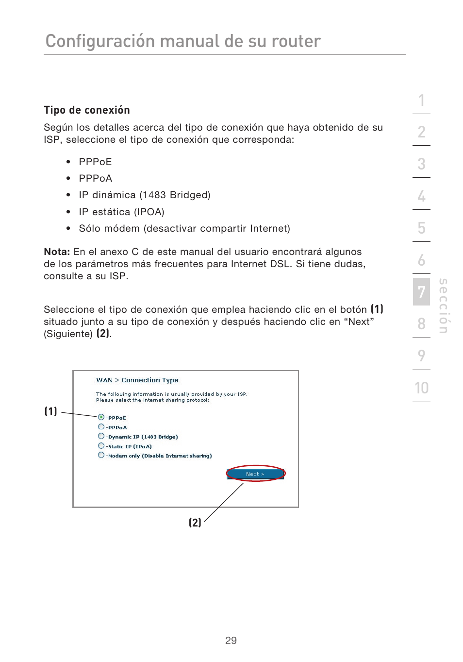 Configuración manual del router | Belkin F5D9630UK4A User Manual | Page 399 / 552