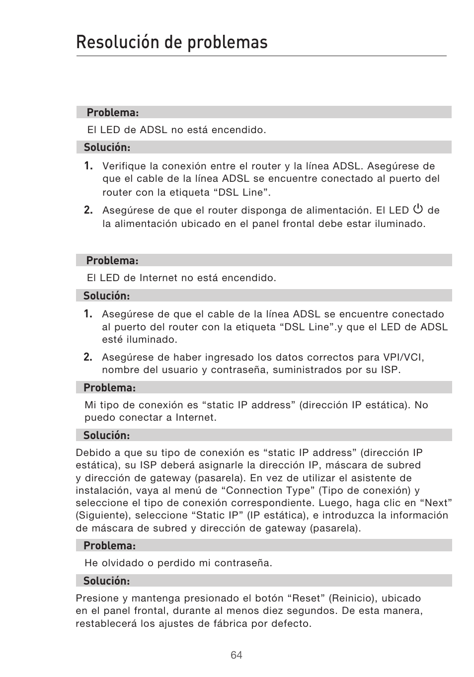 Resolución de problemas | Belkin F5D9630UK4A User Manual | Page 434 / 552