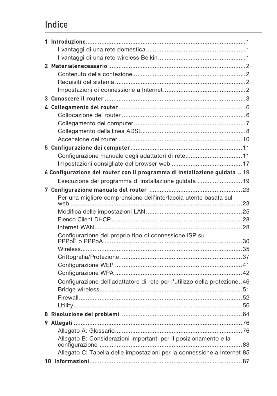 Indice | Belkin F5D9630UK4A User Manual | Page 462 / 552