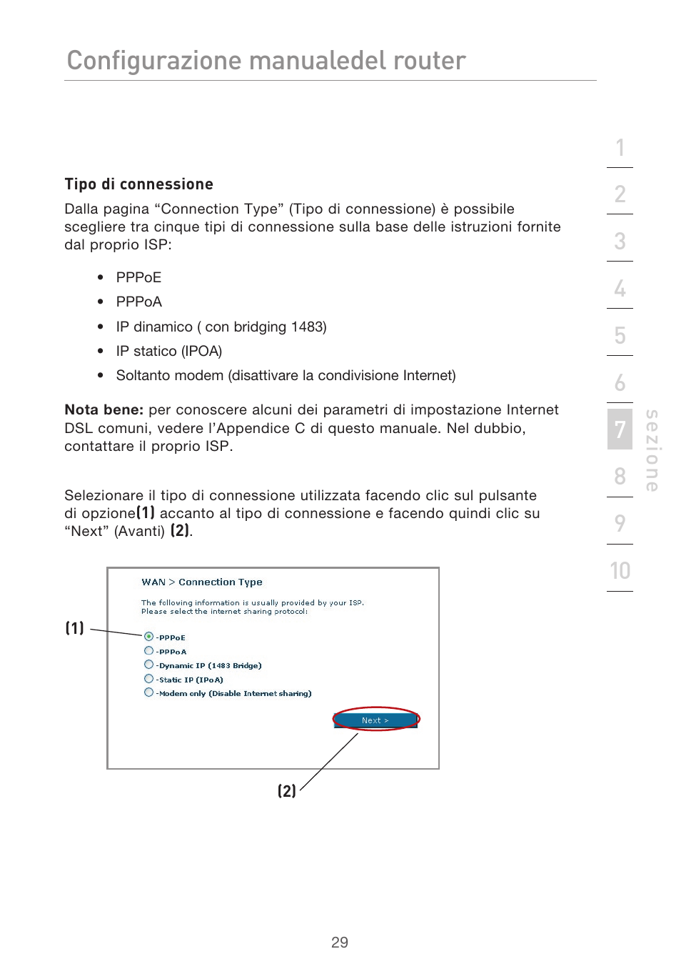 Configurazione manuale del router | Belkin F5D9630UK4A User Manual | Page 491 / 552