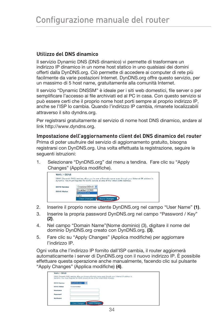 Configurazione manuale del router | Belkin F5D9630UK4A User Manual | Page 496 / 552