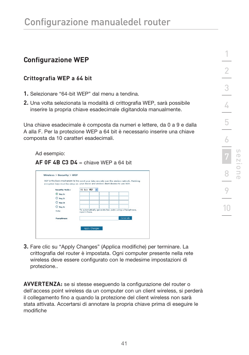 Configurazione manuale del router | Belkin F5D9630UK4A User Manual | Page 503 / 552