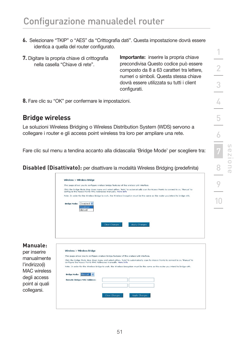 Configurazione manuale del router | Belkin F5D9630UK4A User Manual | Page 513 / 552