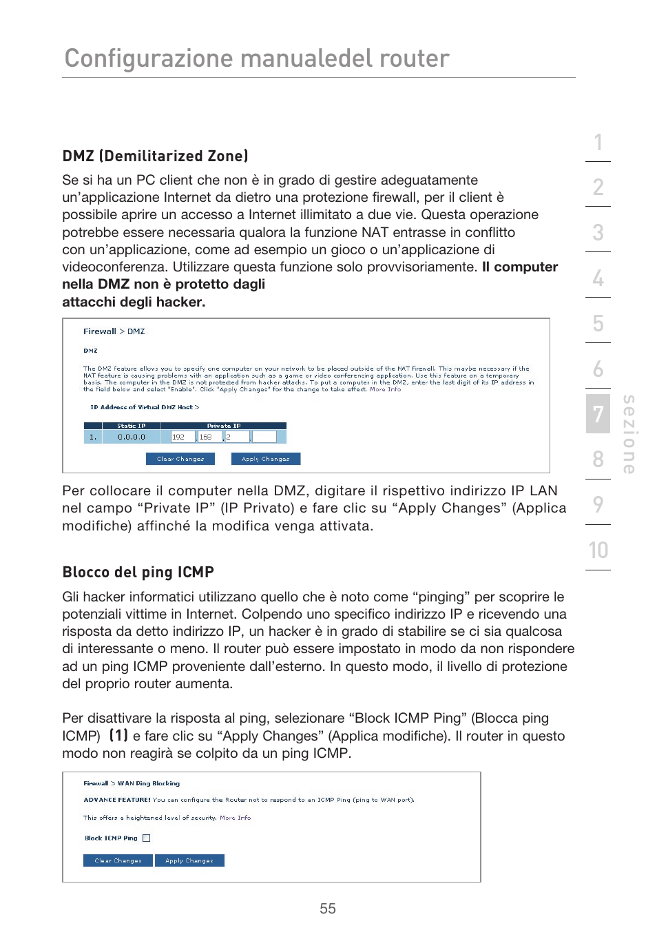 Configurazione manuale del router | Belkin F5D9630UK4A User Manual | Page 517 / 552