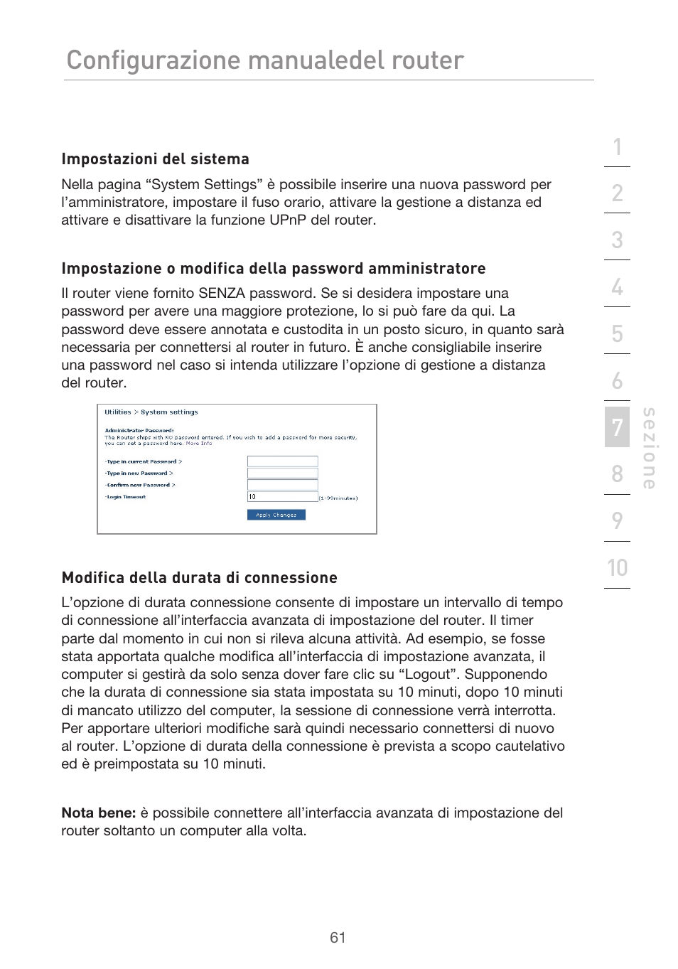 Configurazione manuale del router | Belkin F5D9630UK4A User Manual | Page 523 / 552