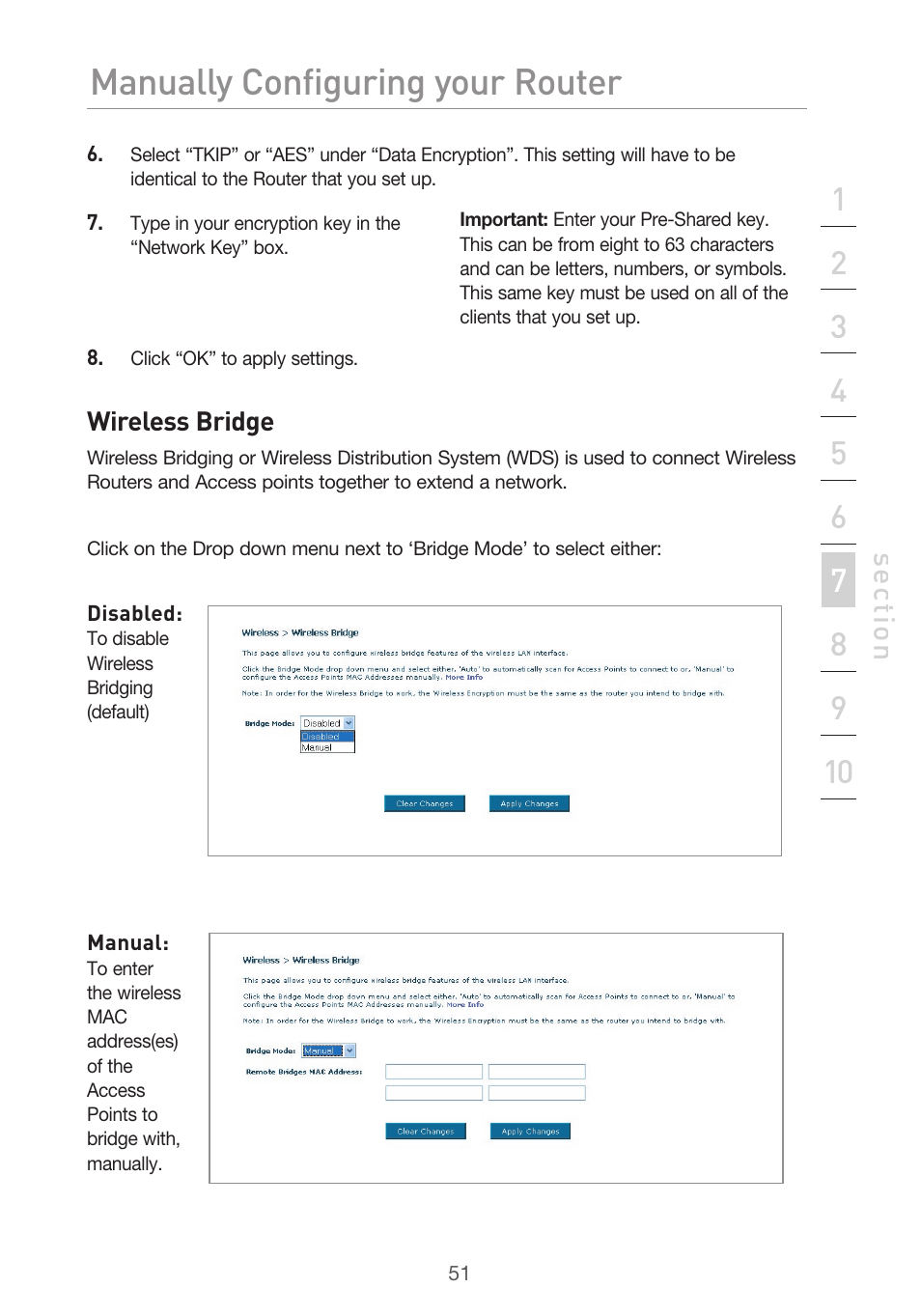 Manually configuring your router | Belkin F5D9630UK4A User Manual | Page 53 / 552