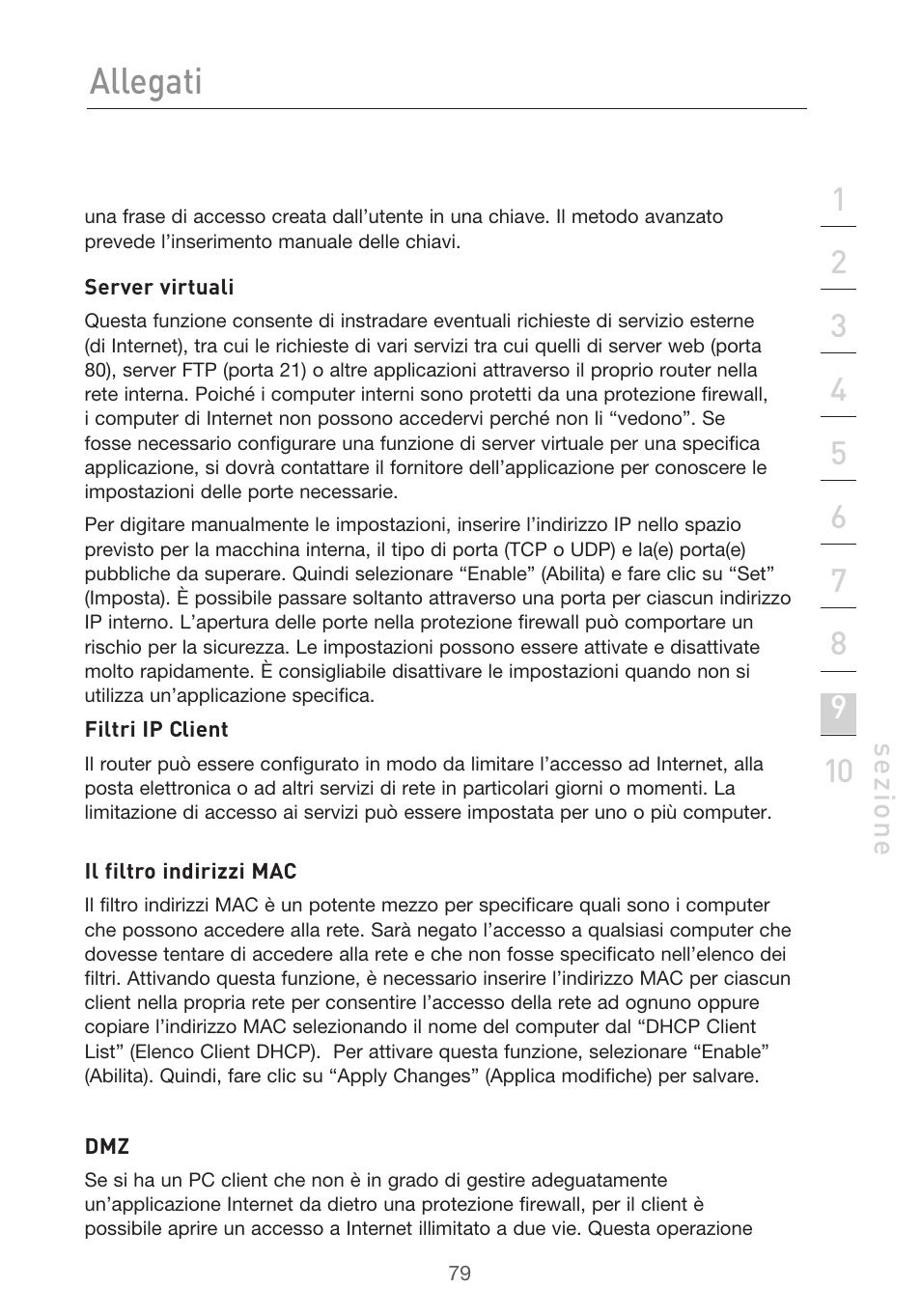 Allegati | Belkin F5D9630UK4A User Manual | Page 541 / 552