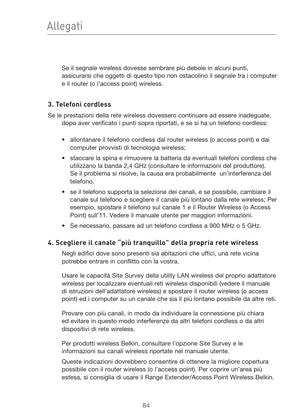 Allegati | Belkin F5D9630UK4A User Manual | Page 546 / 552