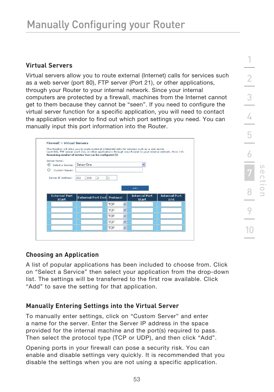 Manually configuring your router | Belkin F5D9630UK4A User Manual | Page 55 / 552