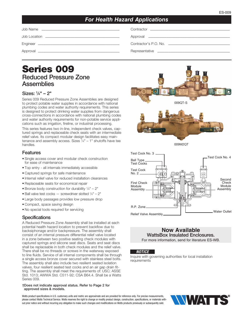 Watts 9 User Manual | 4 pages