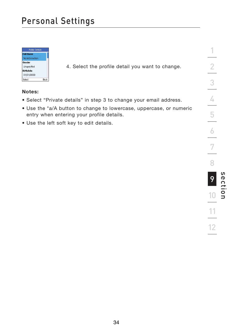 Personal settings | Belkin Wi-Fi Phone for Skype F1PP000GN-SK User Manual | Page 38 / 50