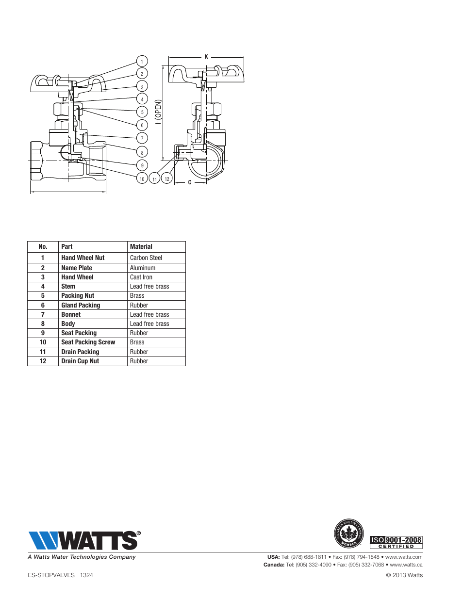 Watts LFSWT User Manual | Page 2 / 2