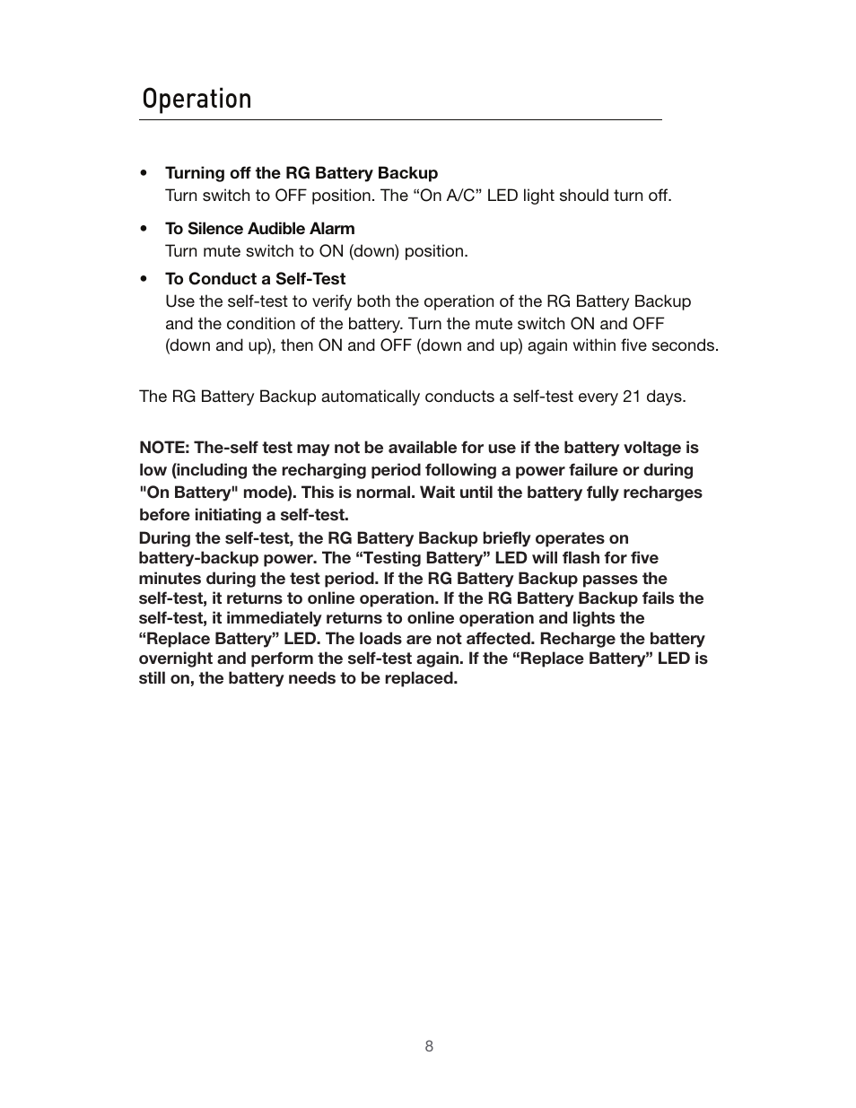 Operation | Belkin BU3DC001-12V User Manual | Page 9 / 12