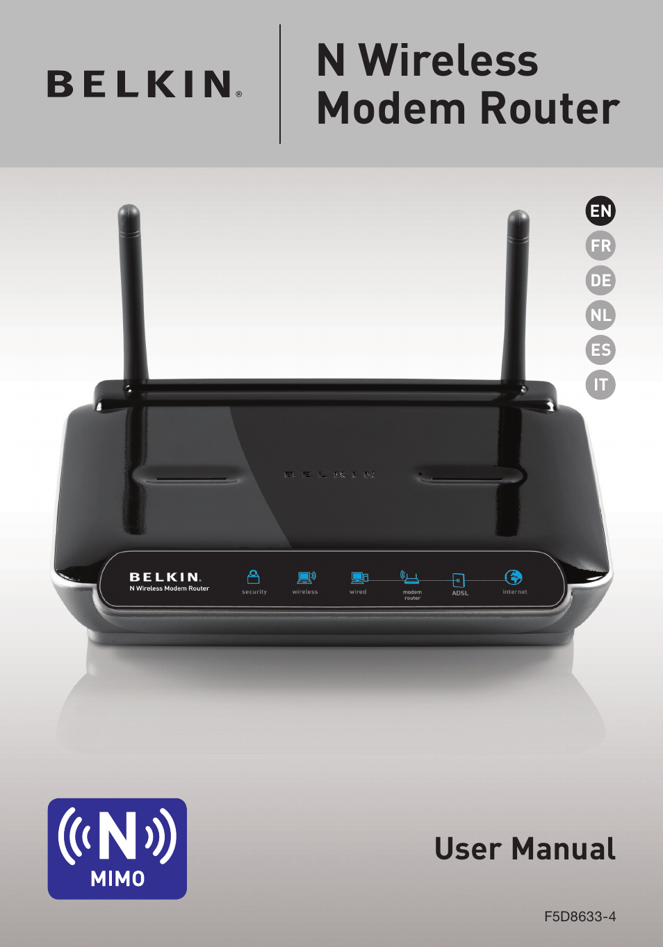 Belkin F5D8633-4 User Manual | 606 pages