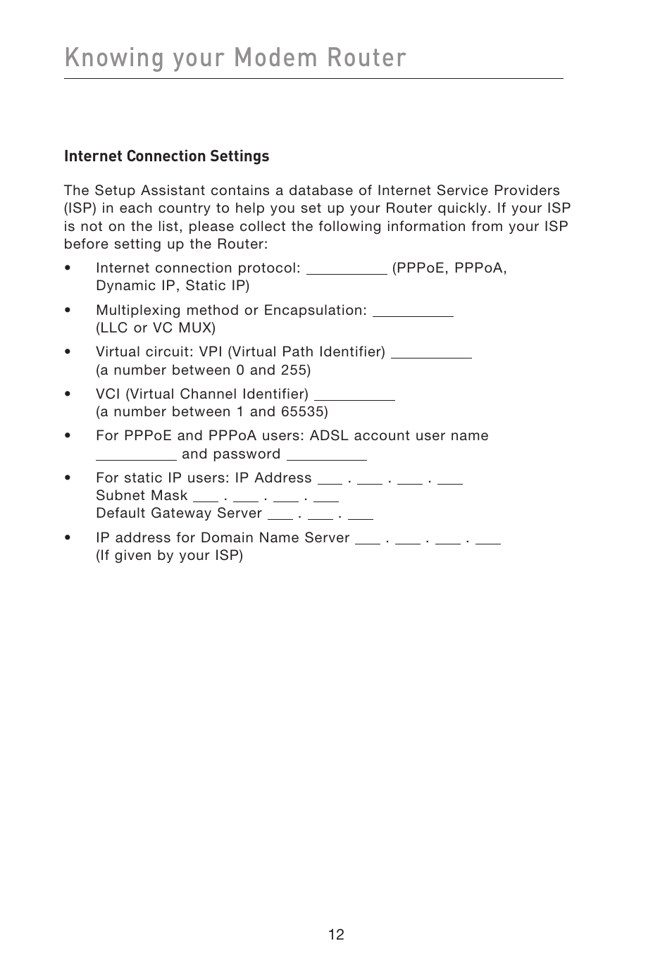 Knowing your modem router | Belkin F5D8633-4 User Manual | Page 14 / 606