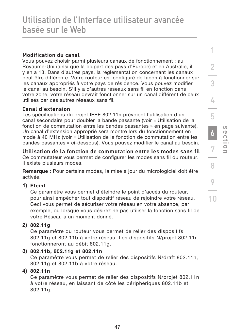 Se ct io n | Belkin F5D8633-4 User Manual | Page 150 / 606