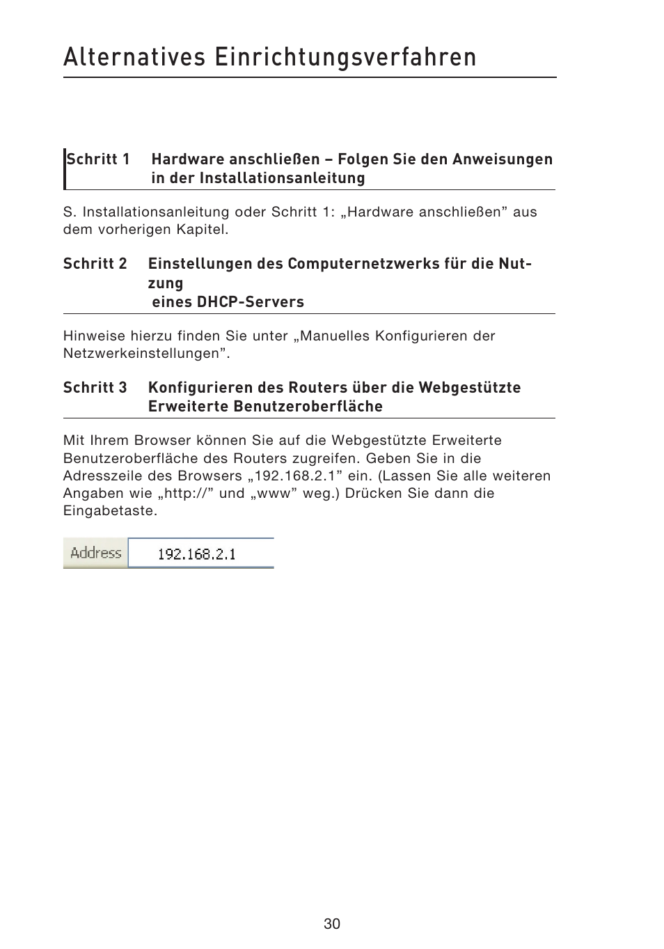 Alternatives einrichtungsverfahren | Belkin F5D8633-4 User Manual | Page 234 / 606