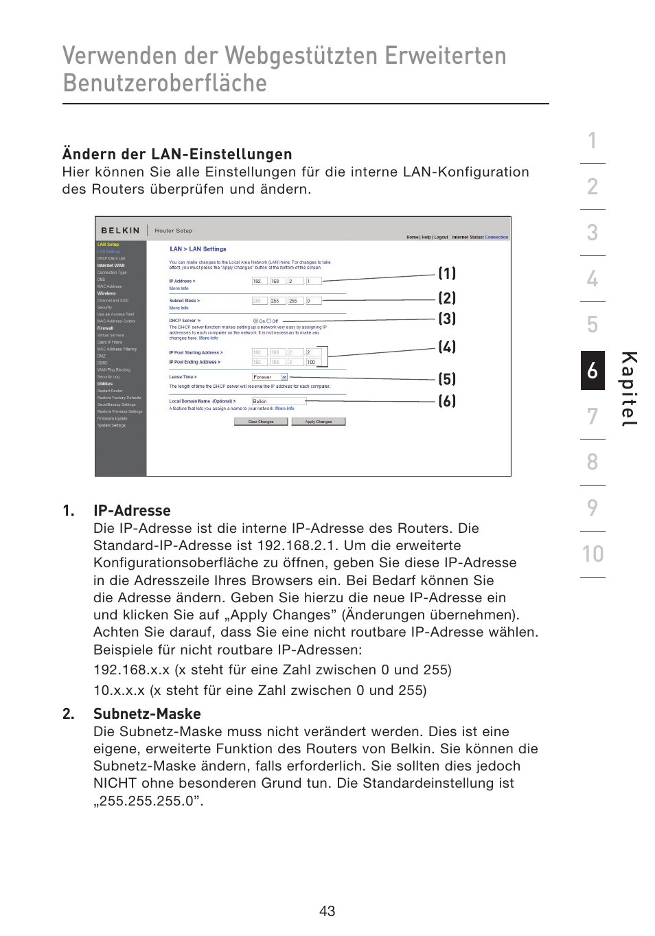 Kap ite l | Belkin F5D8633-4 User Manual | Page 247 / 606