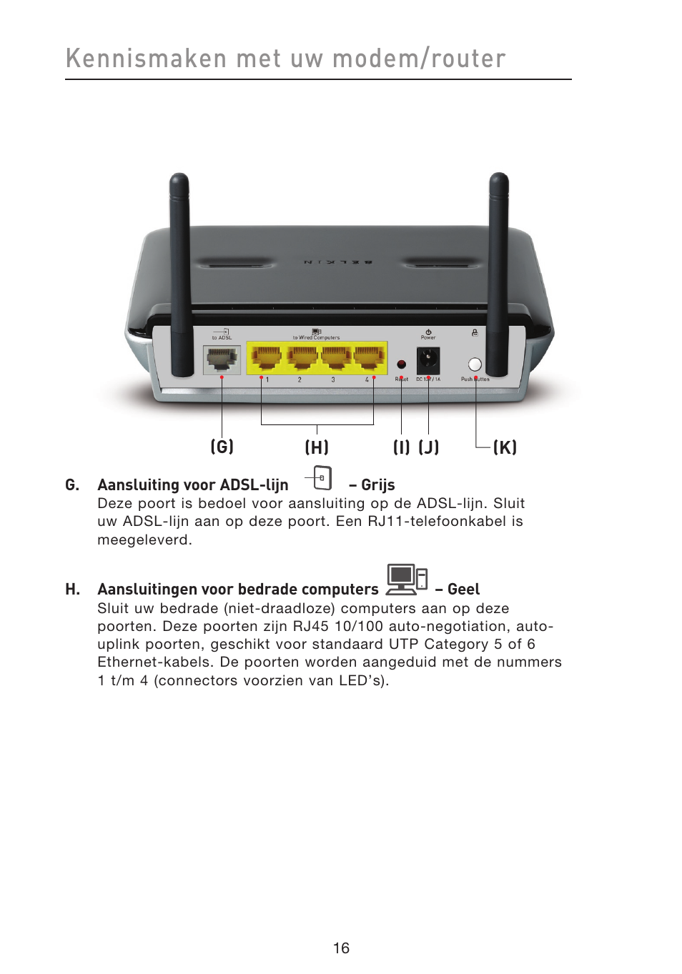 Kennismaken met uw modem/router | Belkin F5D8633-4 User Manual | Page 321 / 606