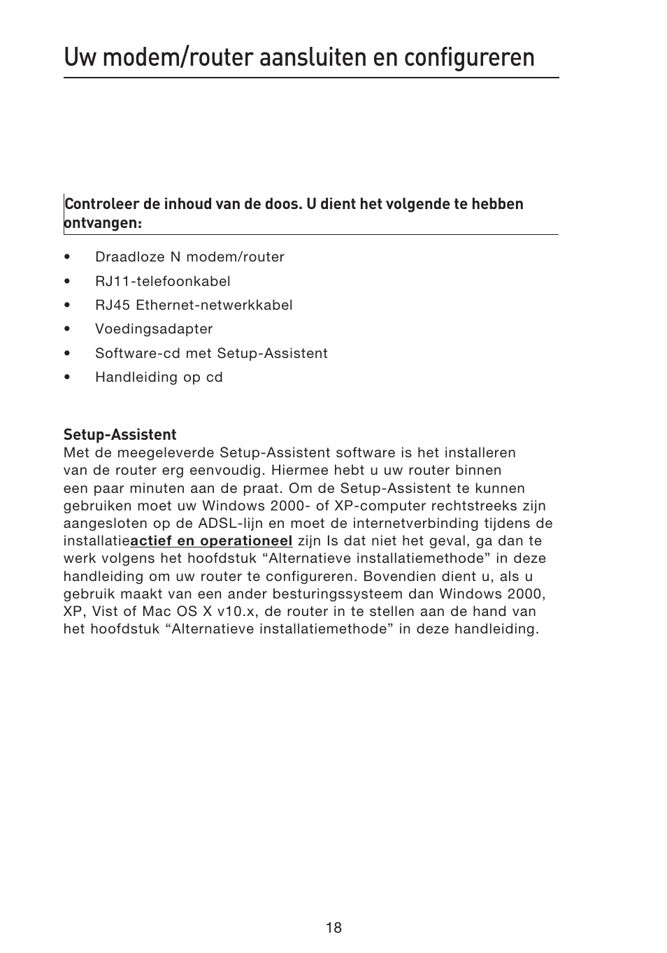 Uw modem/router aansluiten en configureren | Belkin F5D8633-4 User Manual | Page 323 / 606