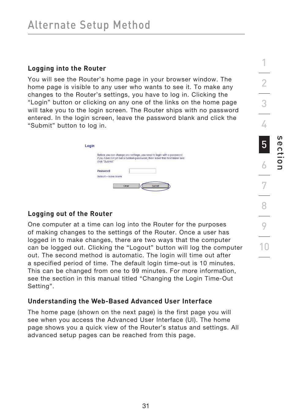 Alternate setup method | Belkin F5D8633-4 User Manual | Page 33 / 606