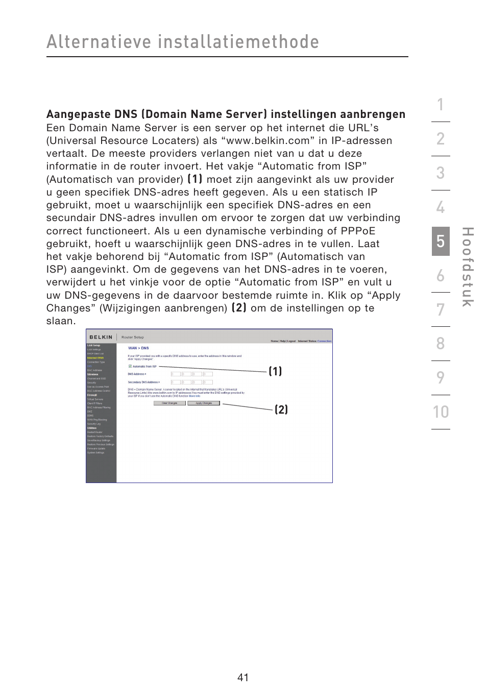 Alternatieve installatiemethode | Belkin F5D8633-4 User Manual | Page 346 / 606