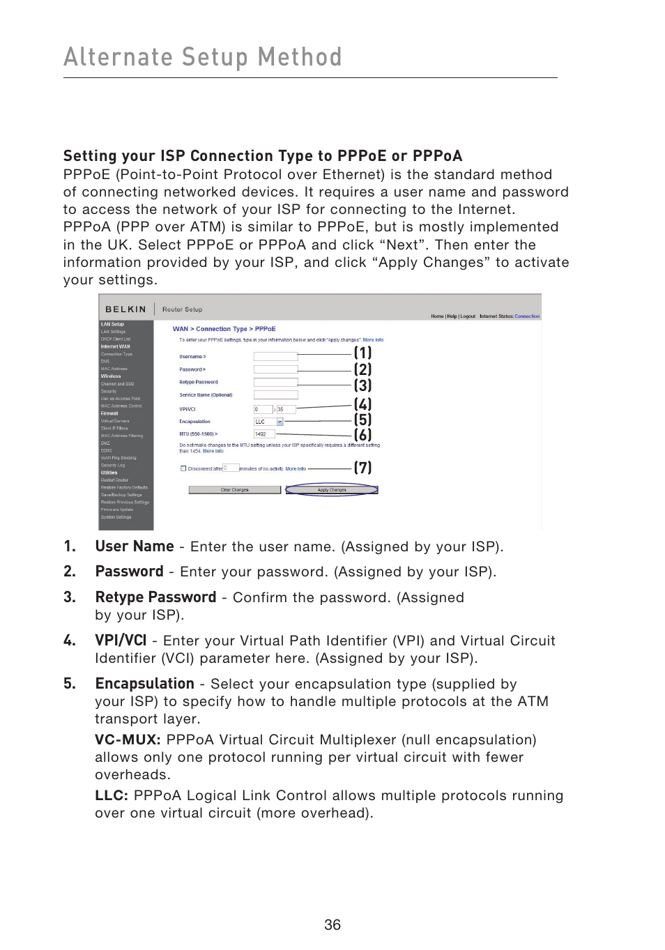 Alternate setup method | Belkin F5D8633-4 User Manual | Page 38 / 606