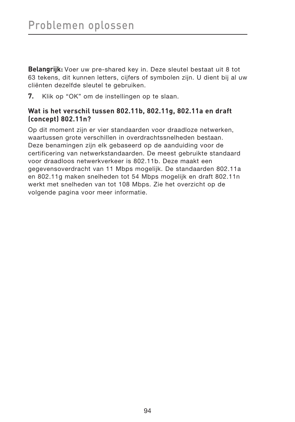 Problemen oplossen | Belkin F5D8633-4 User Manual | Page 399 / 606