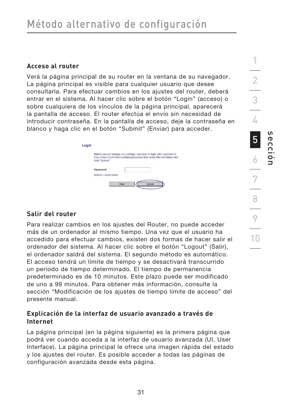 Método alternativo de configuración | Belkin F5D8633-4 User Manual | Page 437 / 606