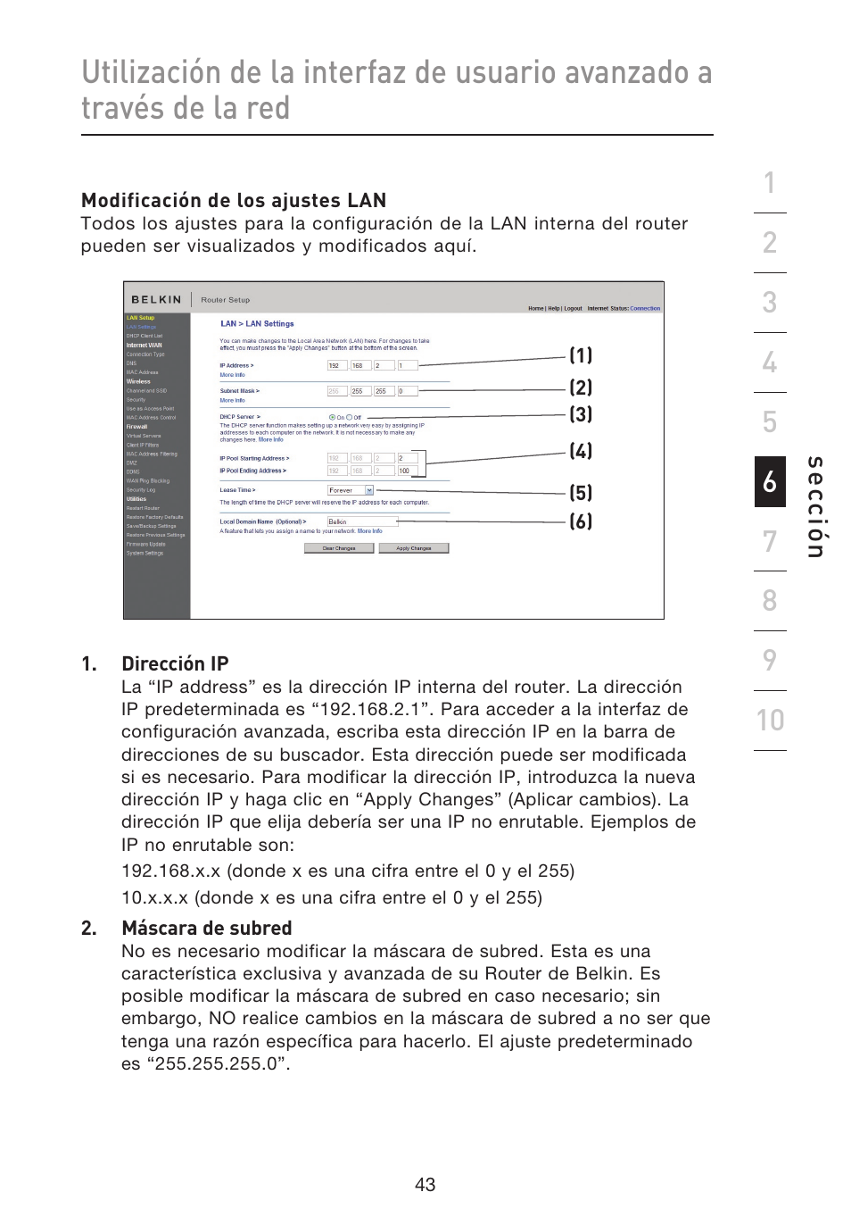 Se cc ió n | Belkin F5D8633-4 User Manual | Page 449 / 606