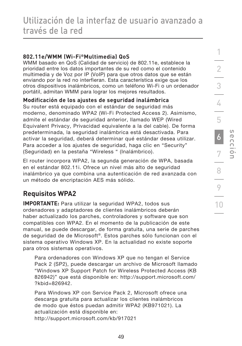 Se cc ió n | Belkin F5D8633-4 User Manual | Page 455 / 606