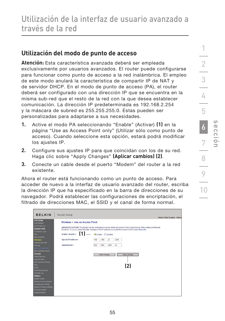 Se cc ió n | Belkin F5D8633-4 User Manual | Page 461 / 606