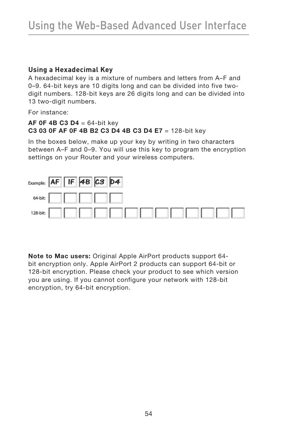 Using the web-based advanced user interface | Belkin F5D8633-4 User Manual | Page 56 / 606