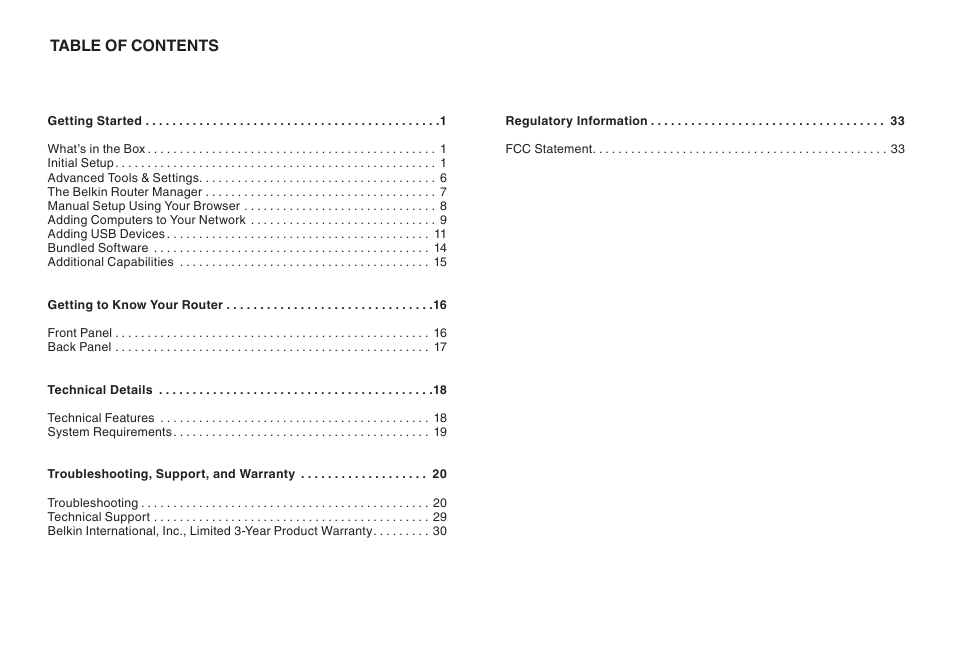 Belkin 8820AU00376 User Manual | Page 2 / 37