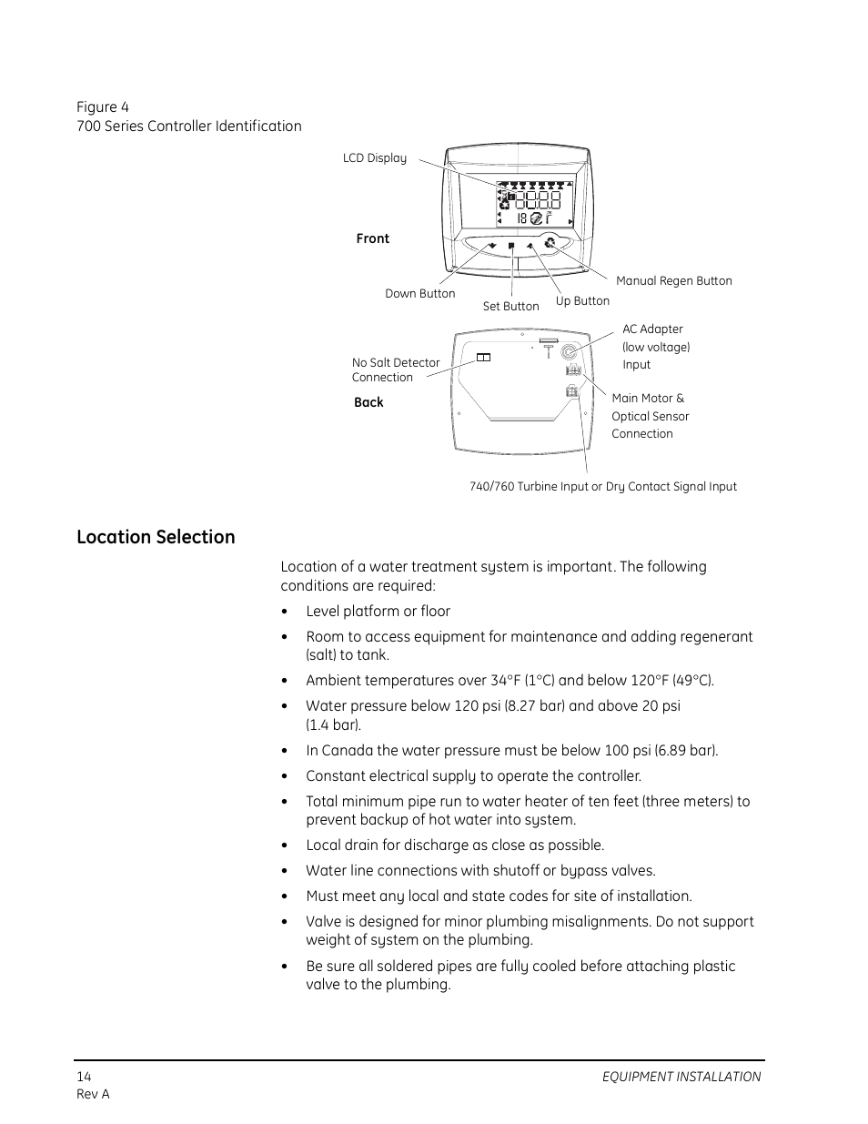 Location selection, Figure 4 700 series controller identification | Watts Autotrol 263 / 268 (Logix Series) User Manual | Page 14 / 67
