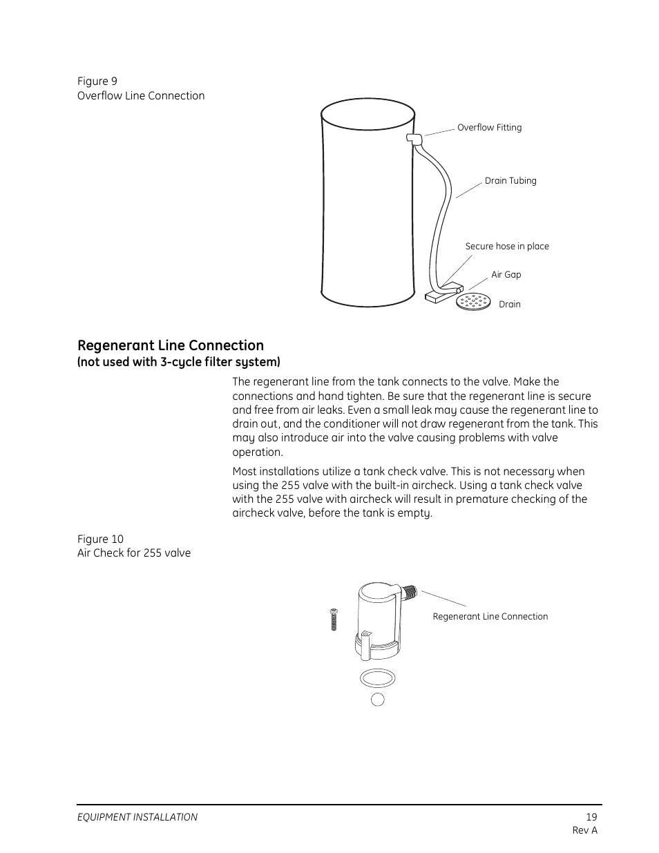 Regenerant line connection | Watts Autotrol 263 / 268 (Logix Series) User Manual | Page 19 / 67