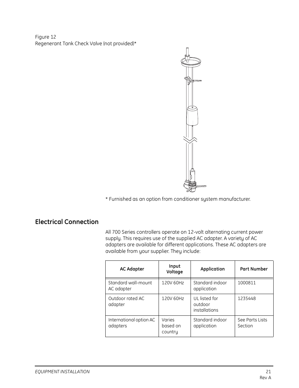 Electrical connection | Watts Autotrol 263 / 268 (Logix Series) User Manual | Page 21 / 67