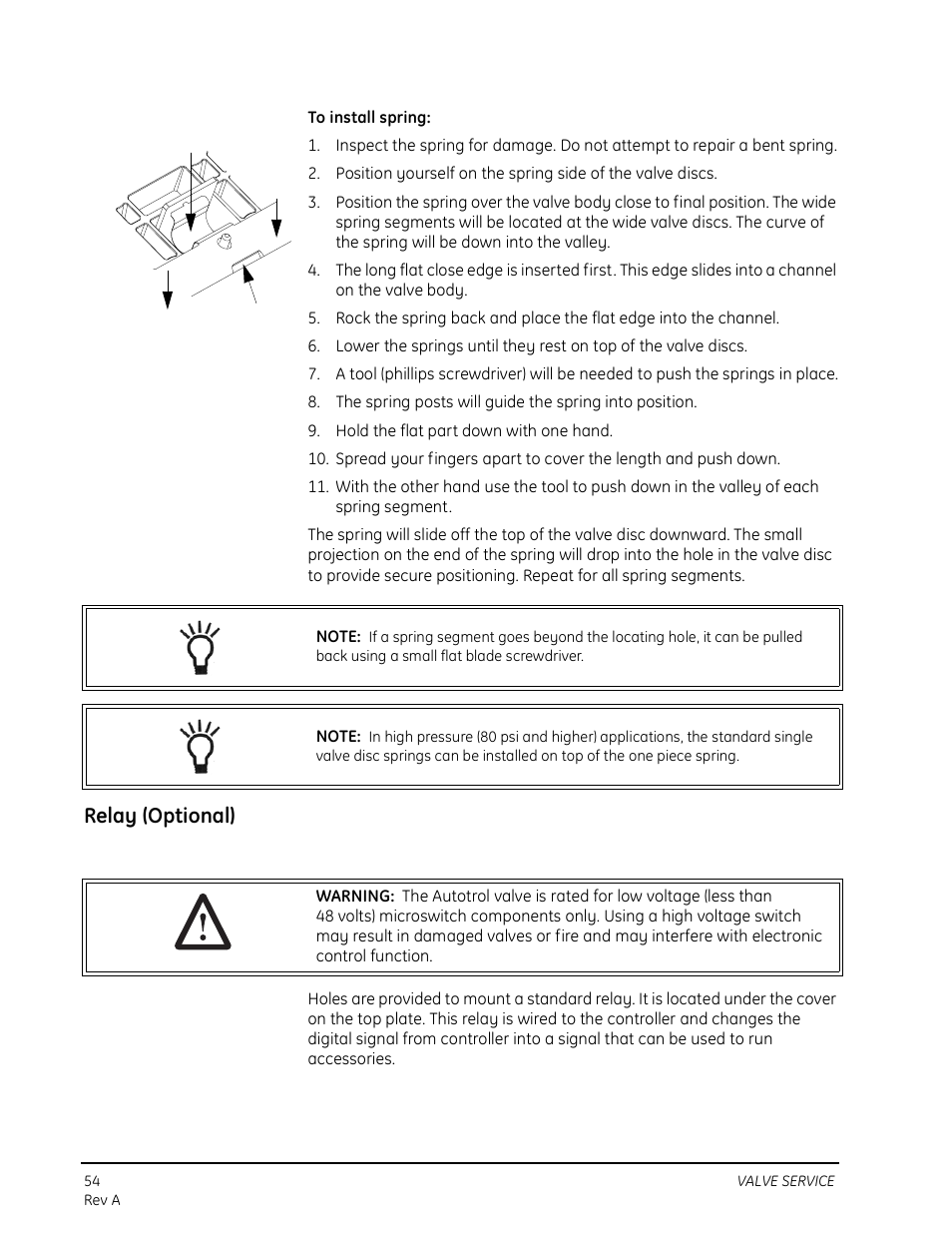 Relay (optional) | Watts Autotrol 263 / 268 (Logix Series) User Manual | Page 54 / 67