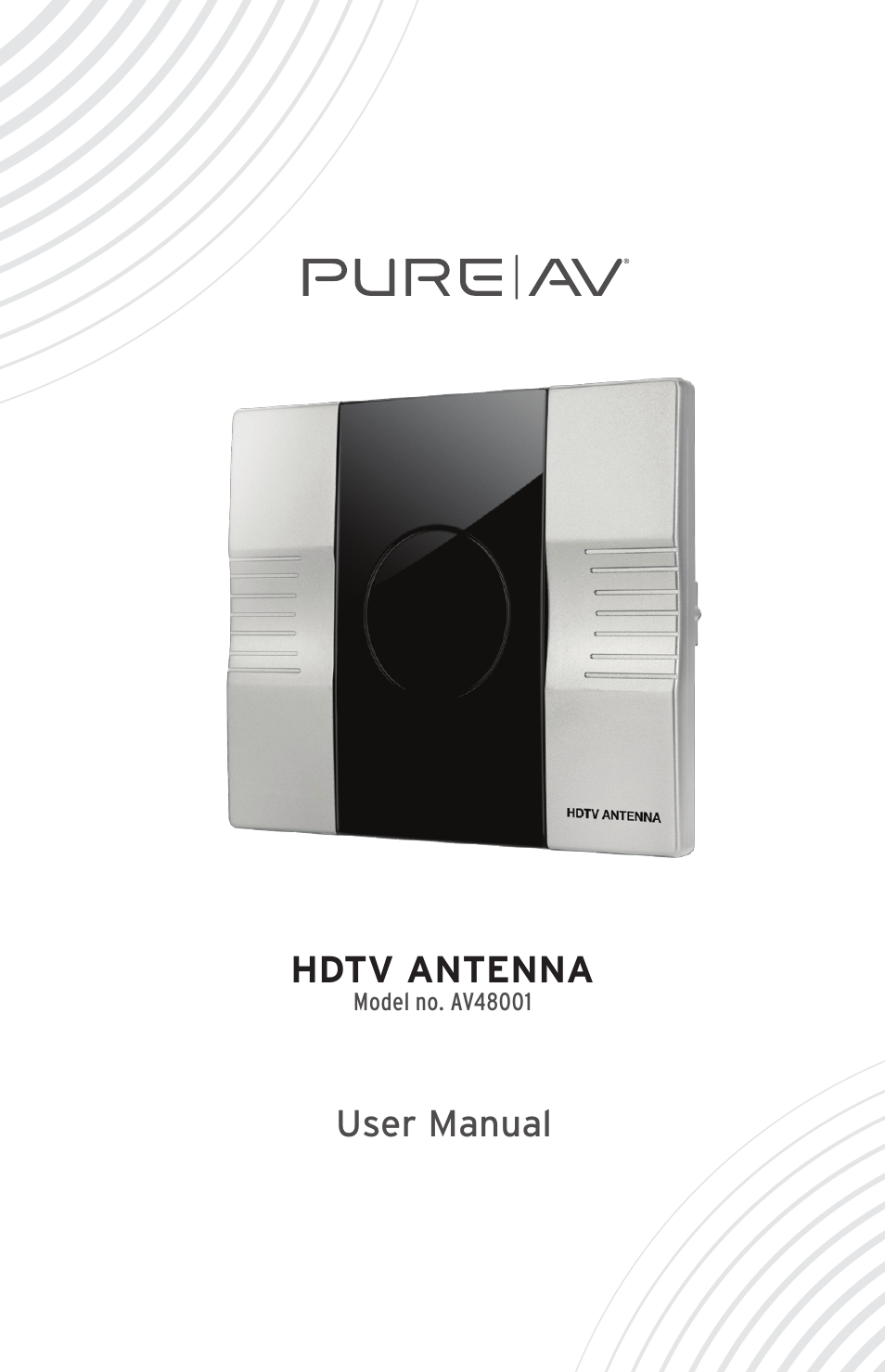 Belkin Pure AV HDTV Antenna AV48001 User Manual | 8 pages