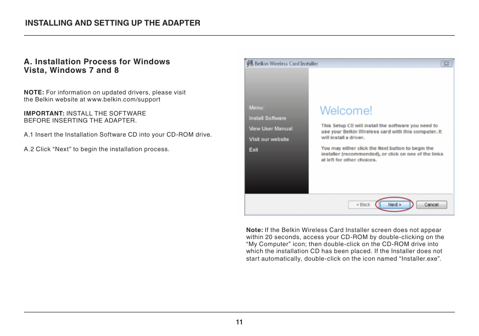 Belkin F9L1109V1 User Manual | Page 13 / 40