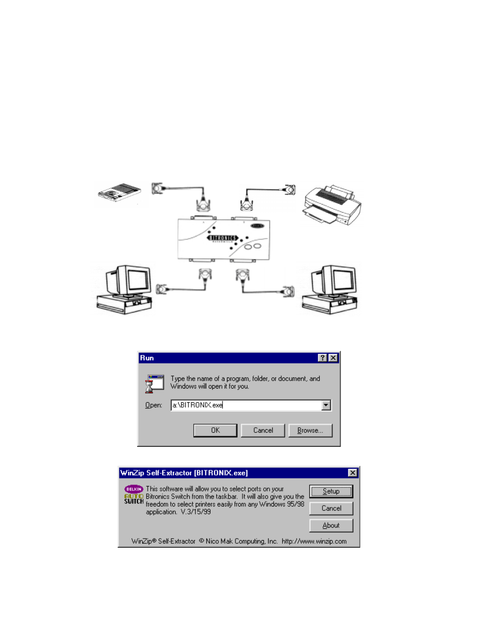 Viii. windows     95 / 98 and nt | Belkin BITRONICS P72655 User Manual | Page 5 / 16