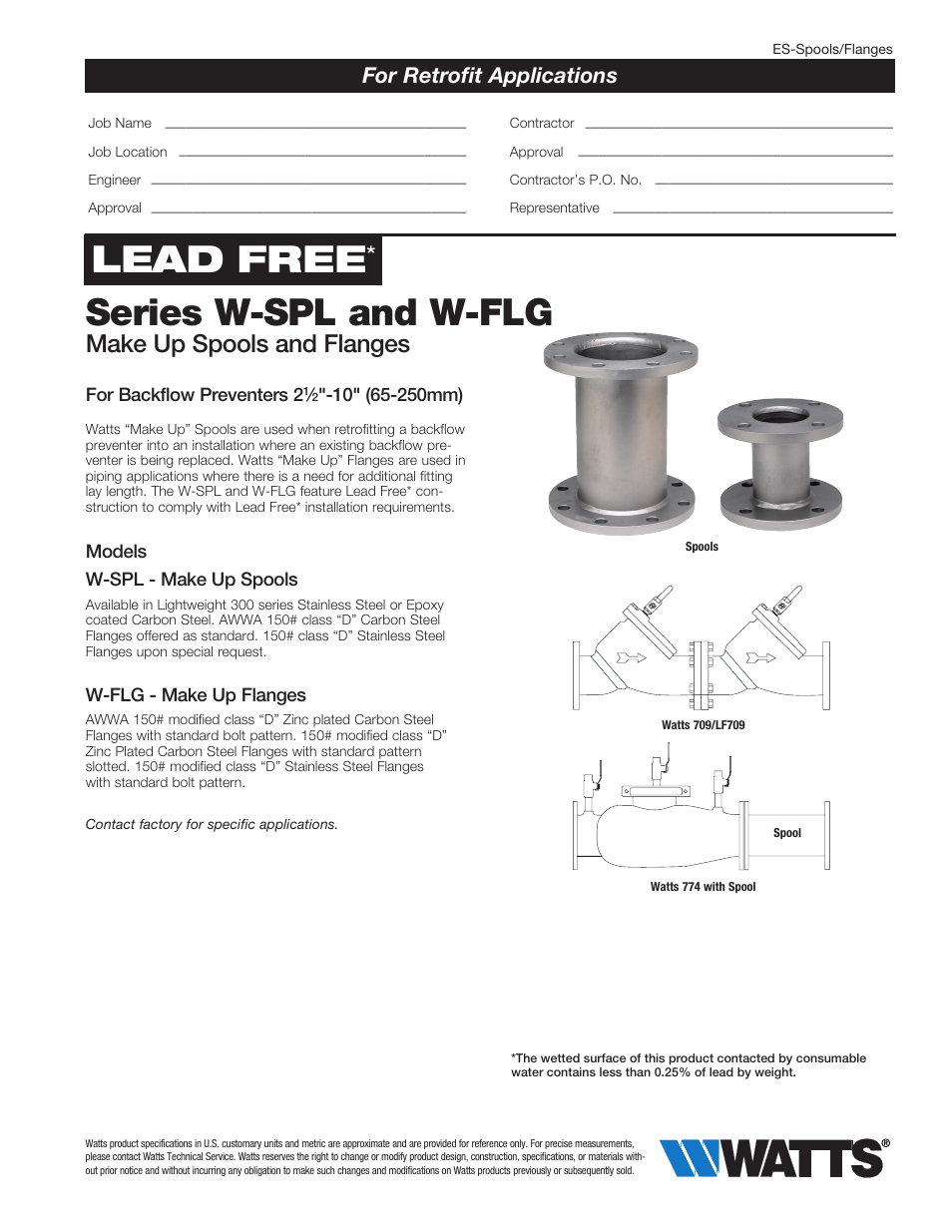 Watts Spools User Manual | 4 pages