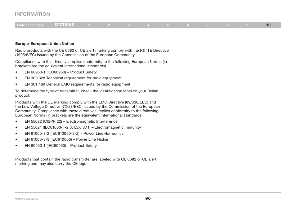 Belkin PM01122EA-B User Manual | Page 92 / 96