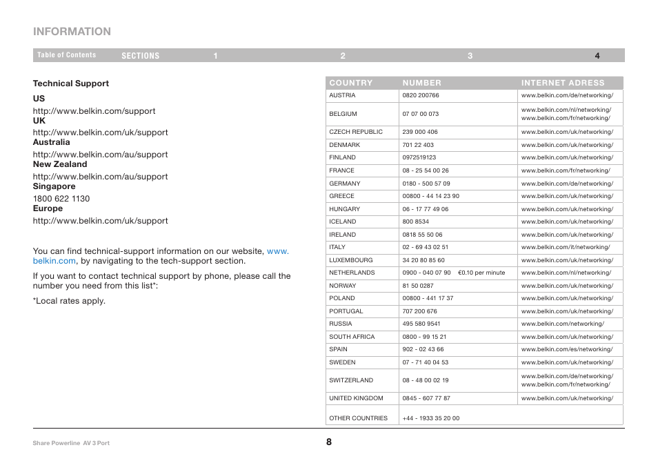 Information | Belkin F5D4081 User Manual | Page 10 / 15