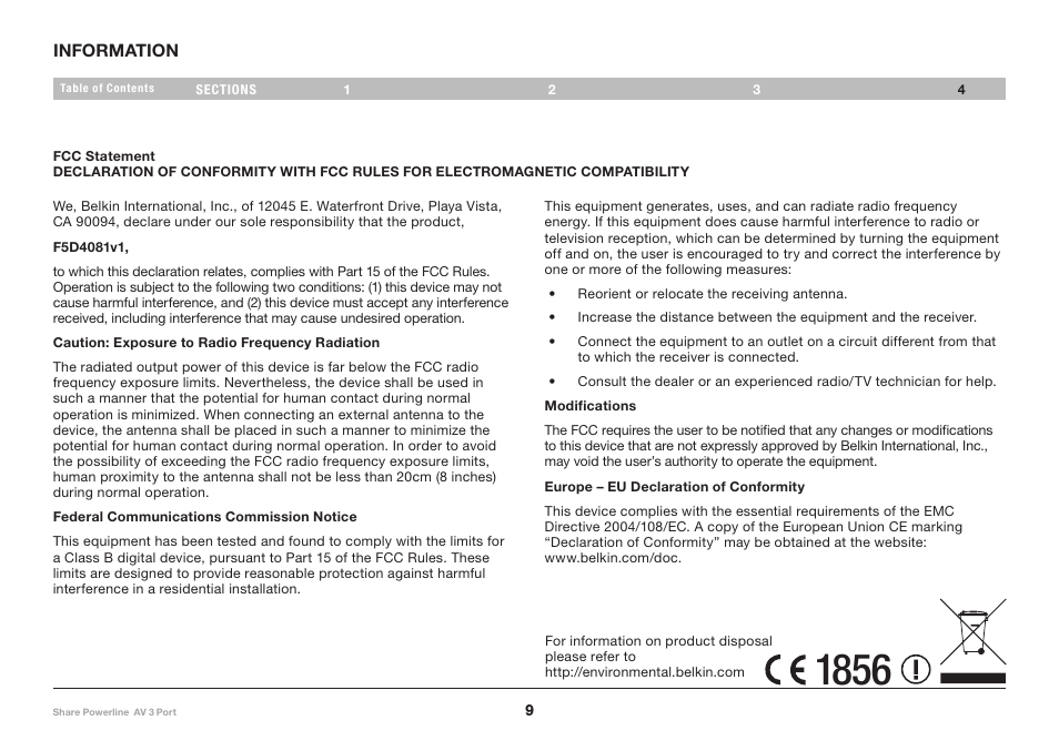 Belkin F5D4081 User Manual | Page 11 / 15