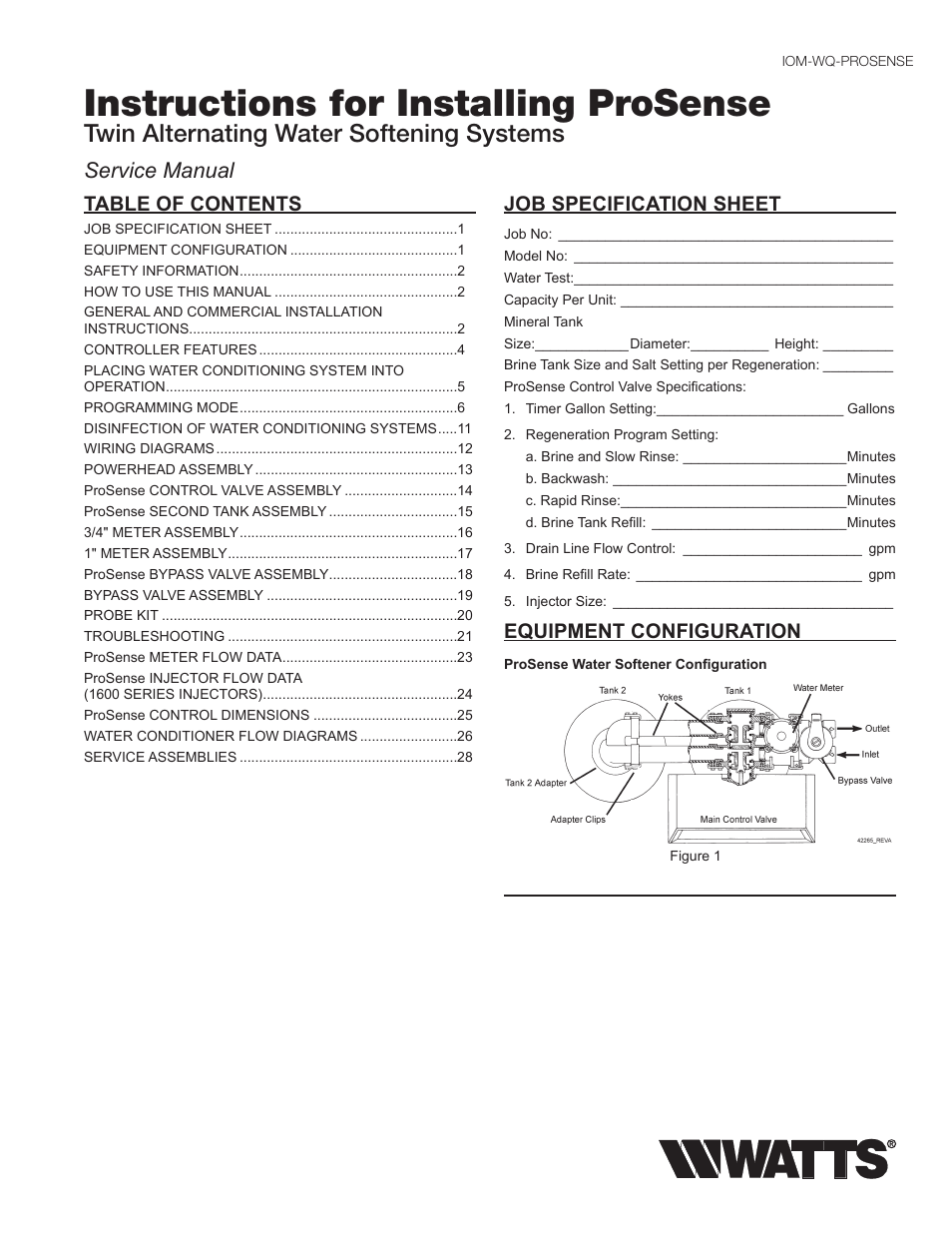 Watts ProSense User Manual | 30 pages